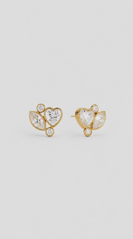 Heart Stud Earring