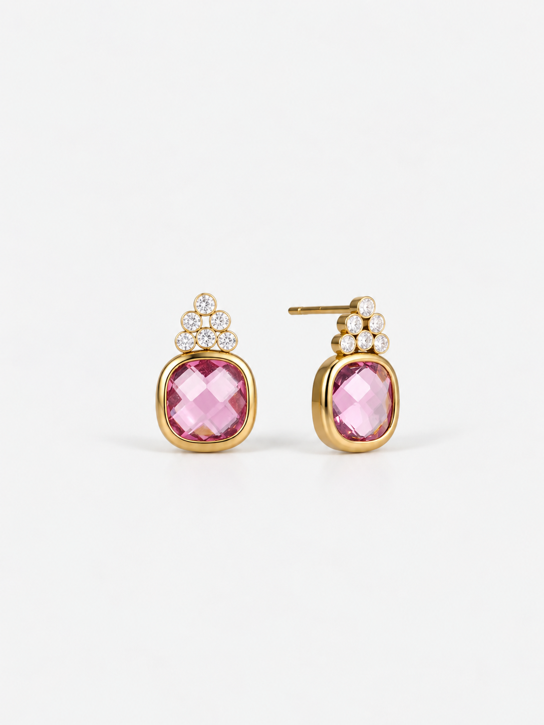 Rosé Crystal Teardrop Earrings