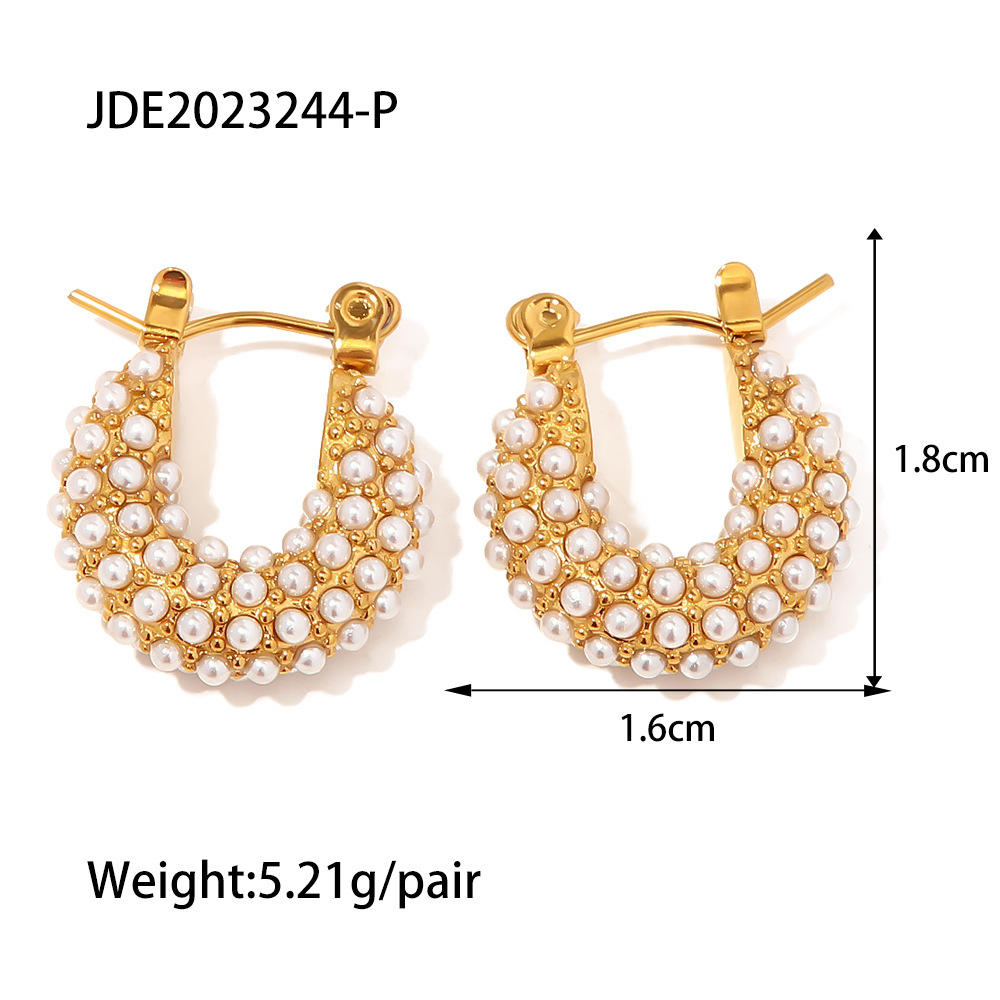 Satin Pearl Earrings product dimensions and weight