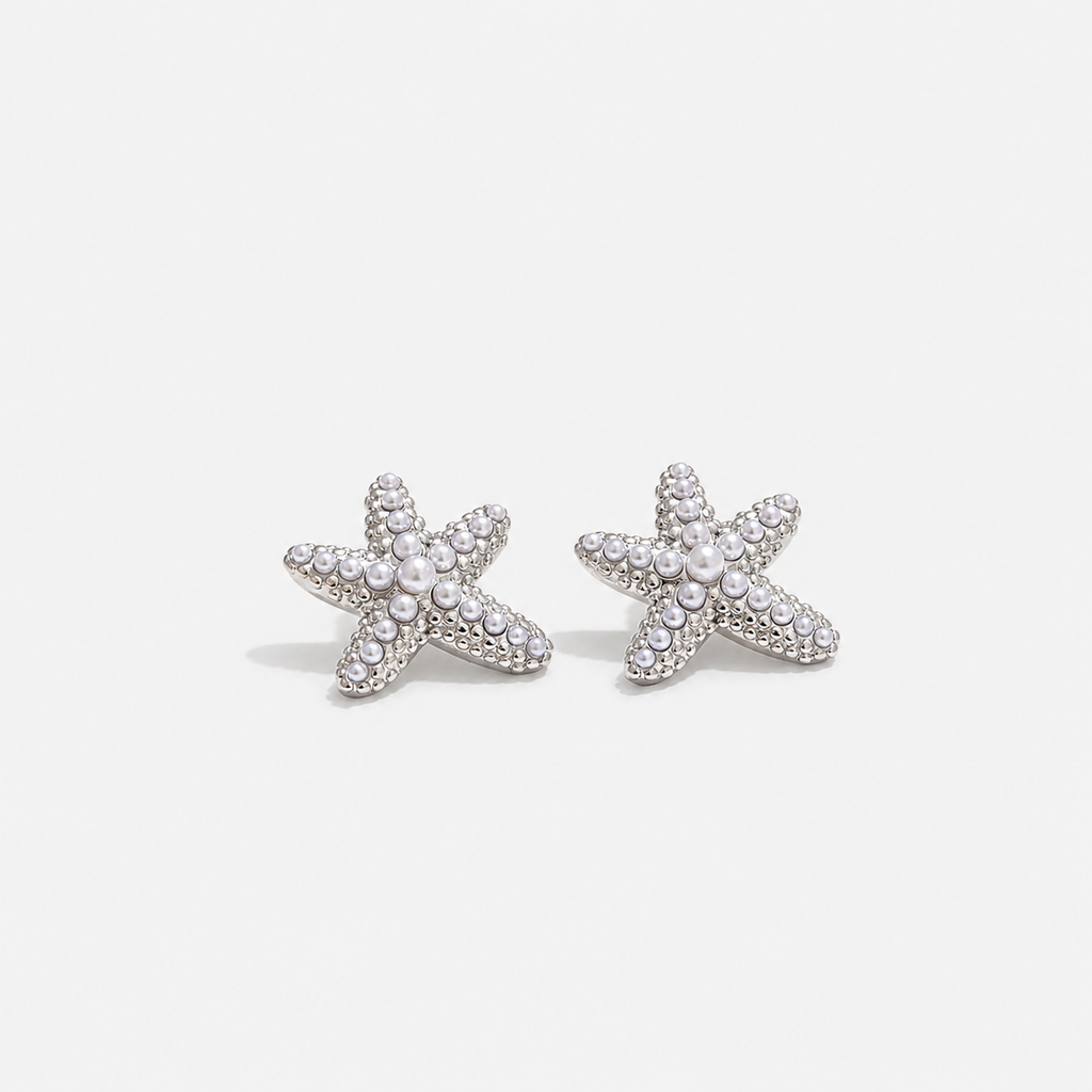 Starfish Pearl Studs